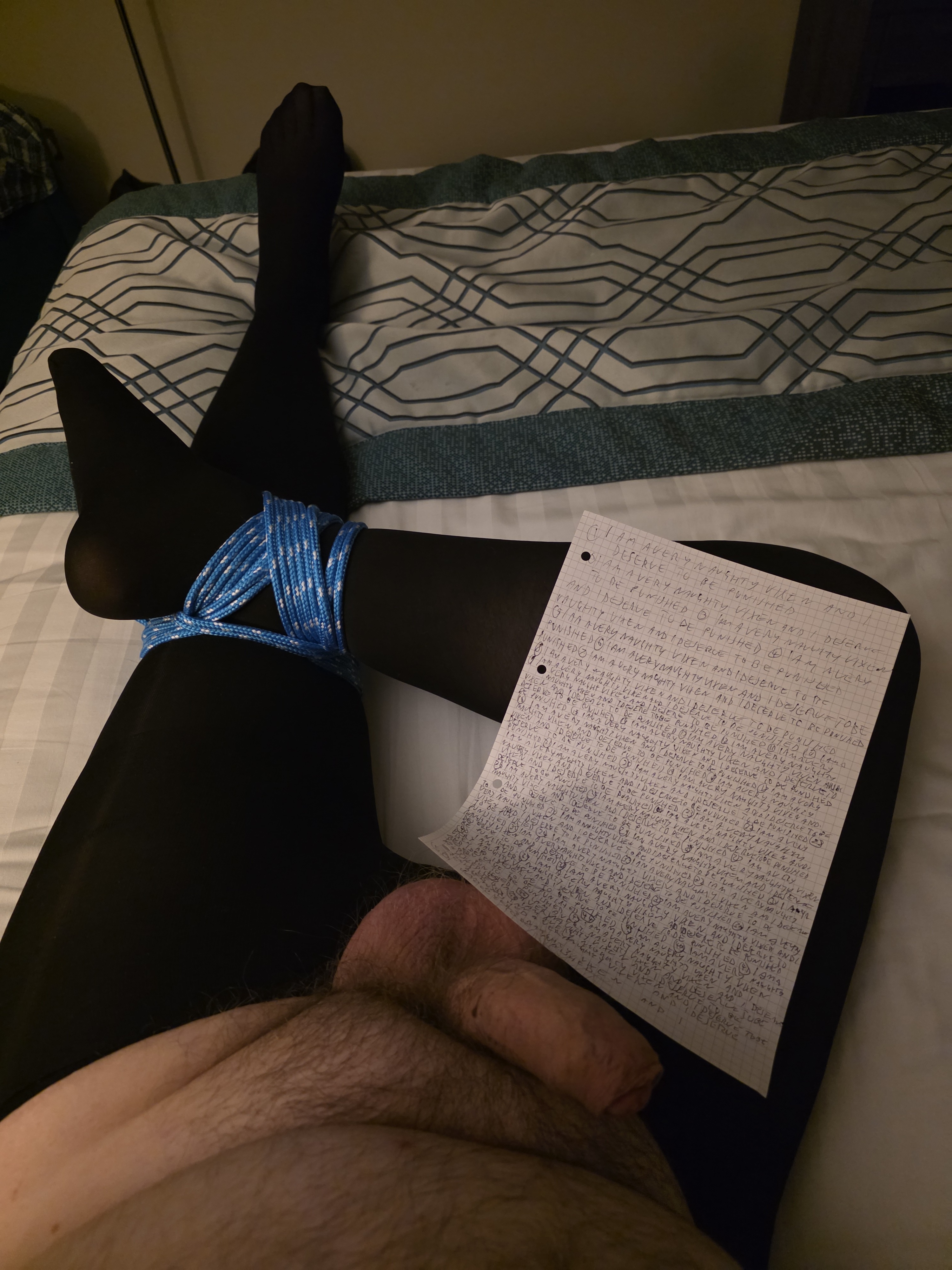 I am a very naughty vixen and I deserve to be...