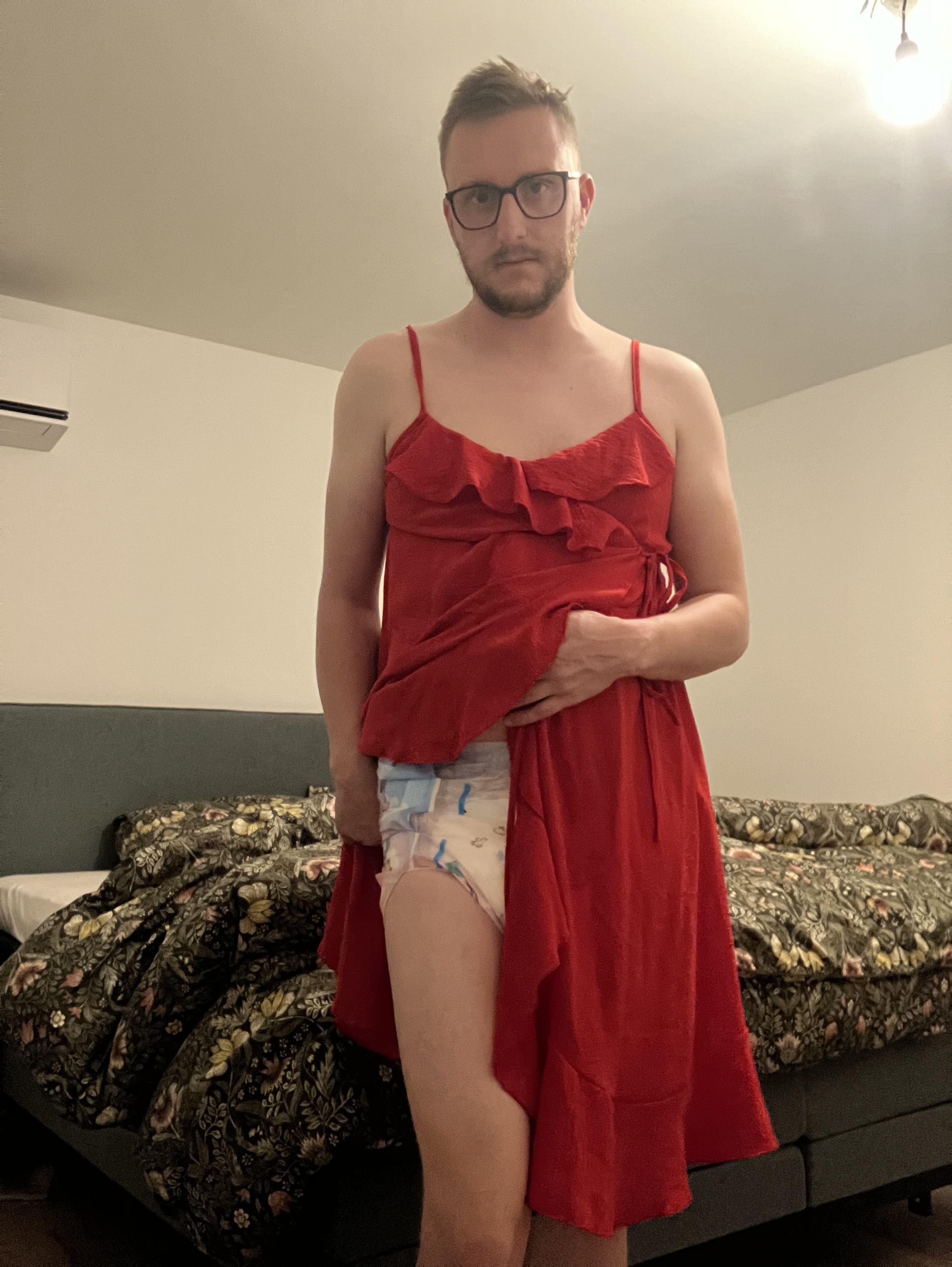 Diapered sissy
