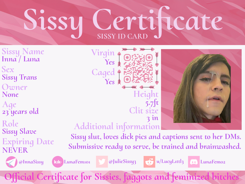 Trying out my sissy ID template