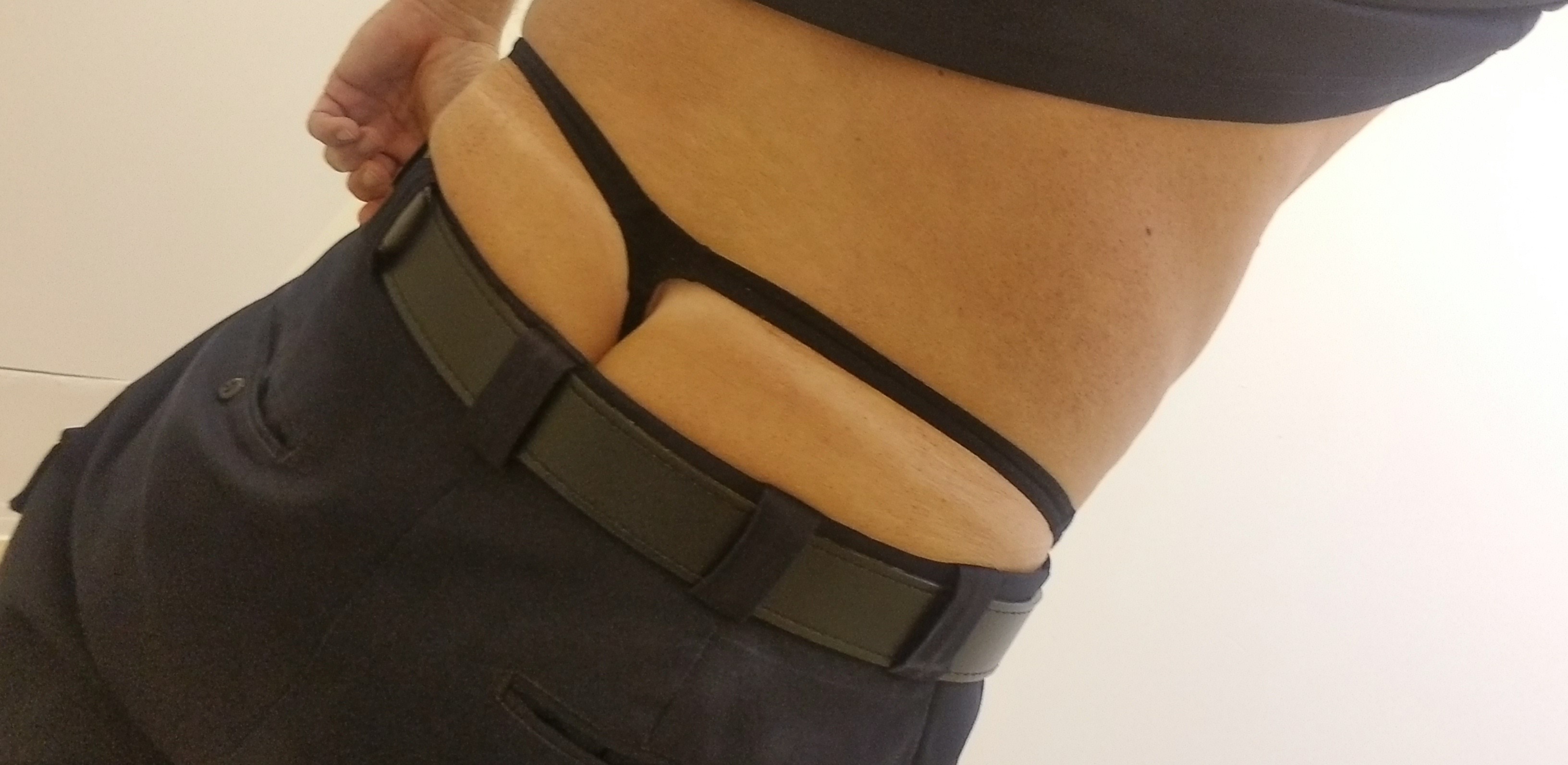Sub cop in wifes thong