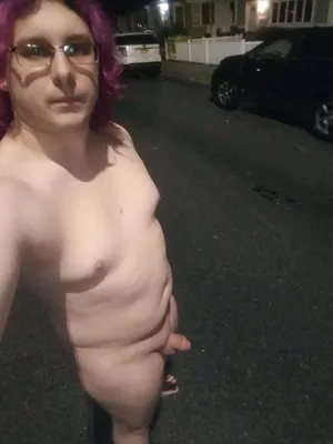Naked in the street