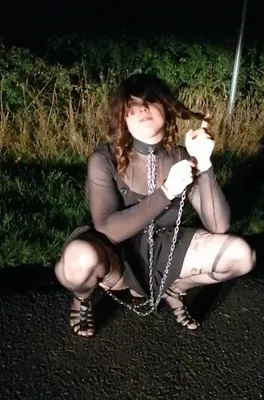 Chained outside 