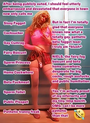 Confession - Proud to be a outed sissyfag cumdump 
