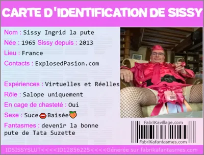 Sissy Ingrid la pute de Tata Suzette