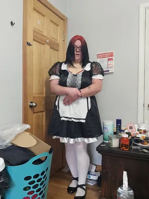 Sissy maid reporting for duty