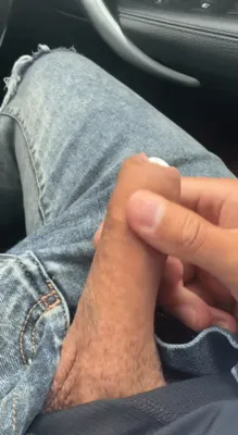 Cock out in the car I’m traffic