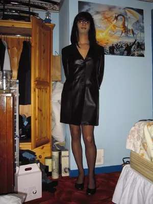 Leather coat