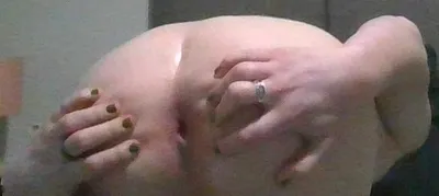 Trans girl spreading her ass
