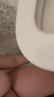 Licking my toilet seat clean