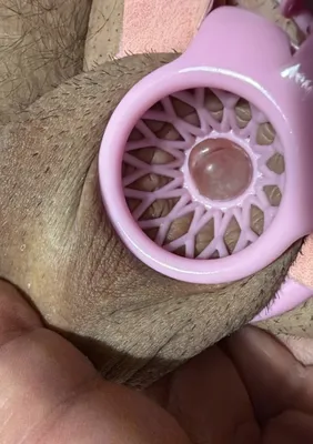 caged sissy-clit