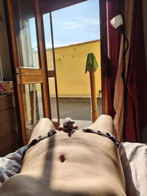 sunbathing the cage