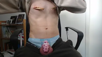 My nipples are clamped nicely!