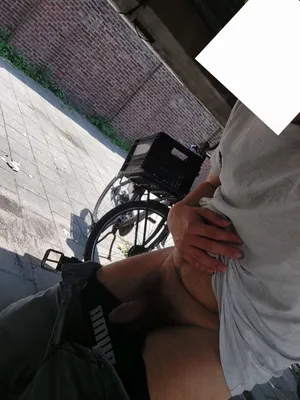 flashing in the school bike shed
