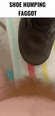dumb ftm fag humping a boot