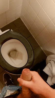 Cumming in school bathroom