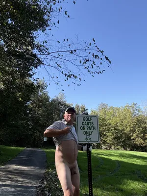 Out golfing