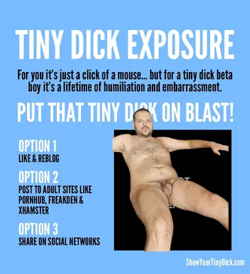Small penis exposed