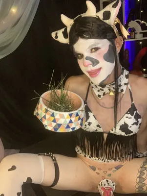 Grazing on grass like a dumb cow