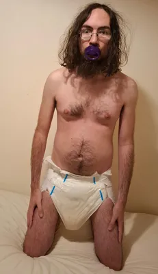 Well-soaked diaper after a day